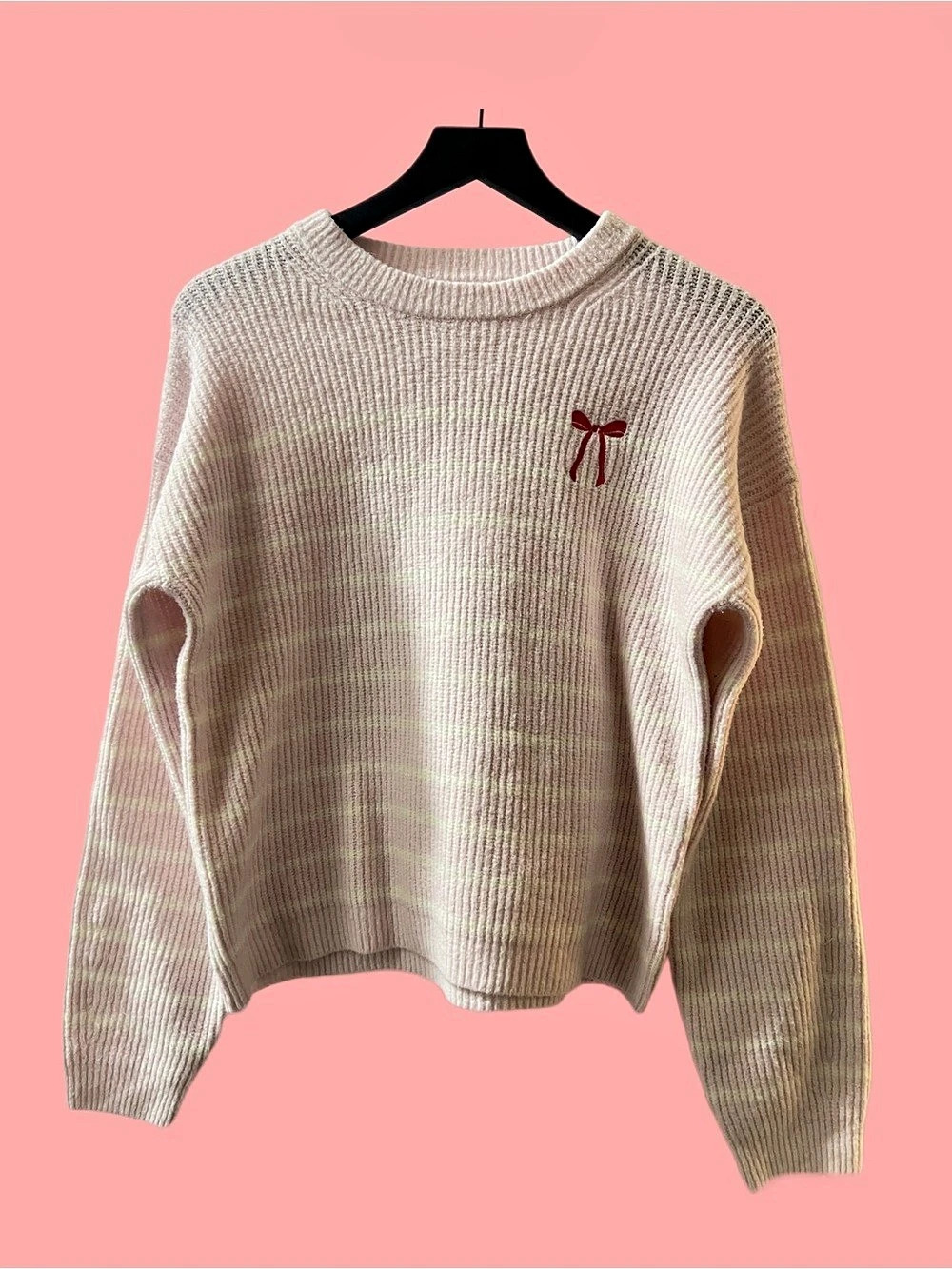 a new day Pink Crew Neck Sweater Like New